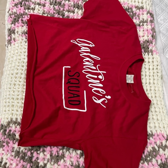 New, with tag, red Valentine’s Day crop top. - Picture 5 of 5